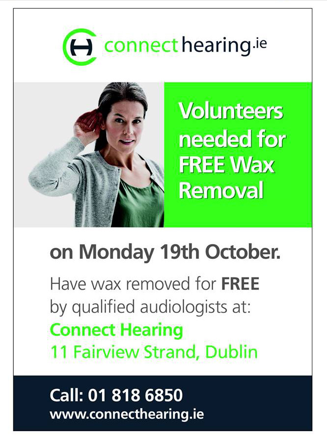 Free ear wax removal event Dublin