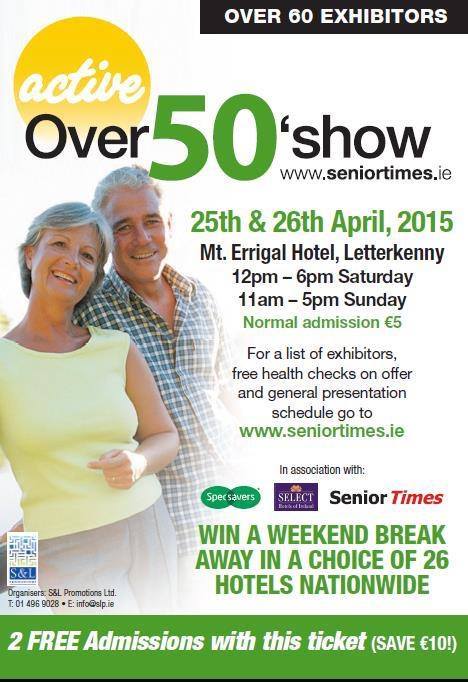 Free hearing test at the over 50s show Letterkenny